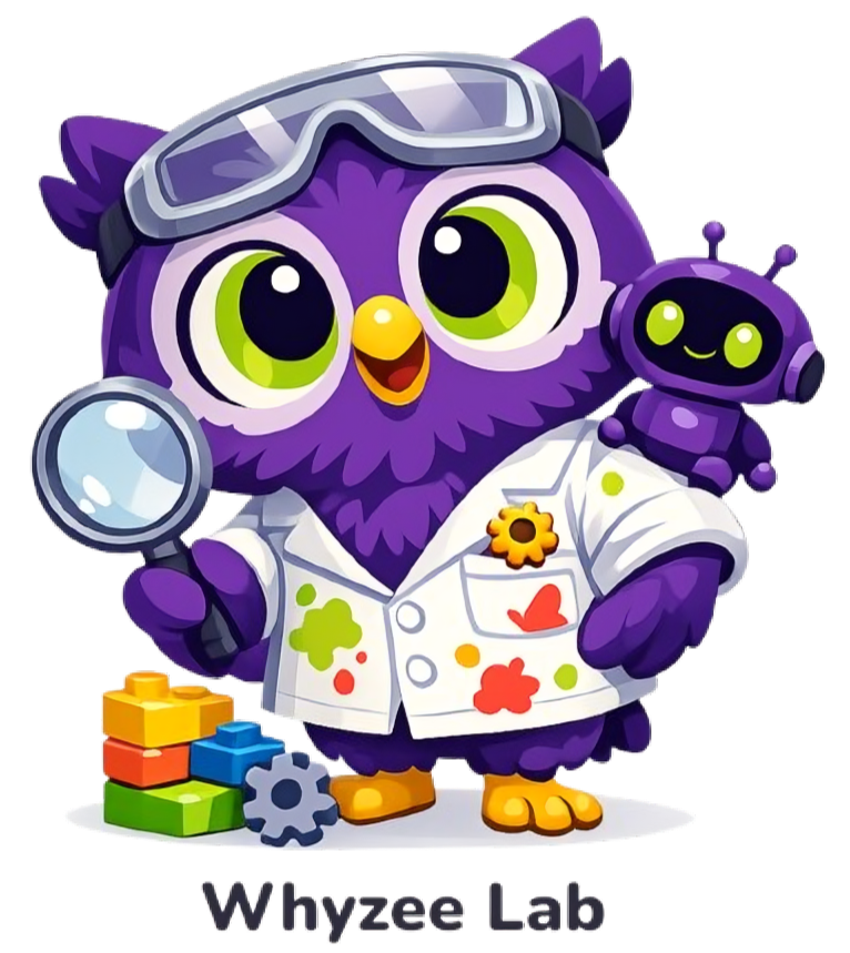 Whyzee Lab mascot Zee the Owl